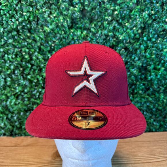 New Era Houston Astros 2005 World Series Brick Red 59Fifty Fitted Hat 7 - Picture 1 of 12